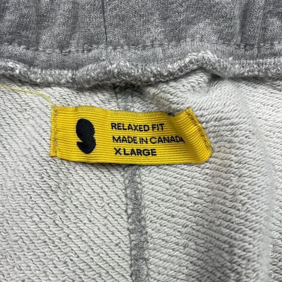 Yellow Label Pants Mens Extra Large Gray Sweatpants Basic Relaxed Fit Active - Picture 4 of 10